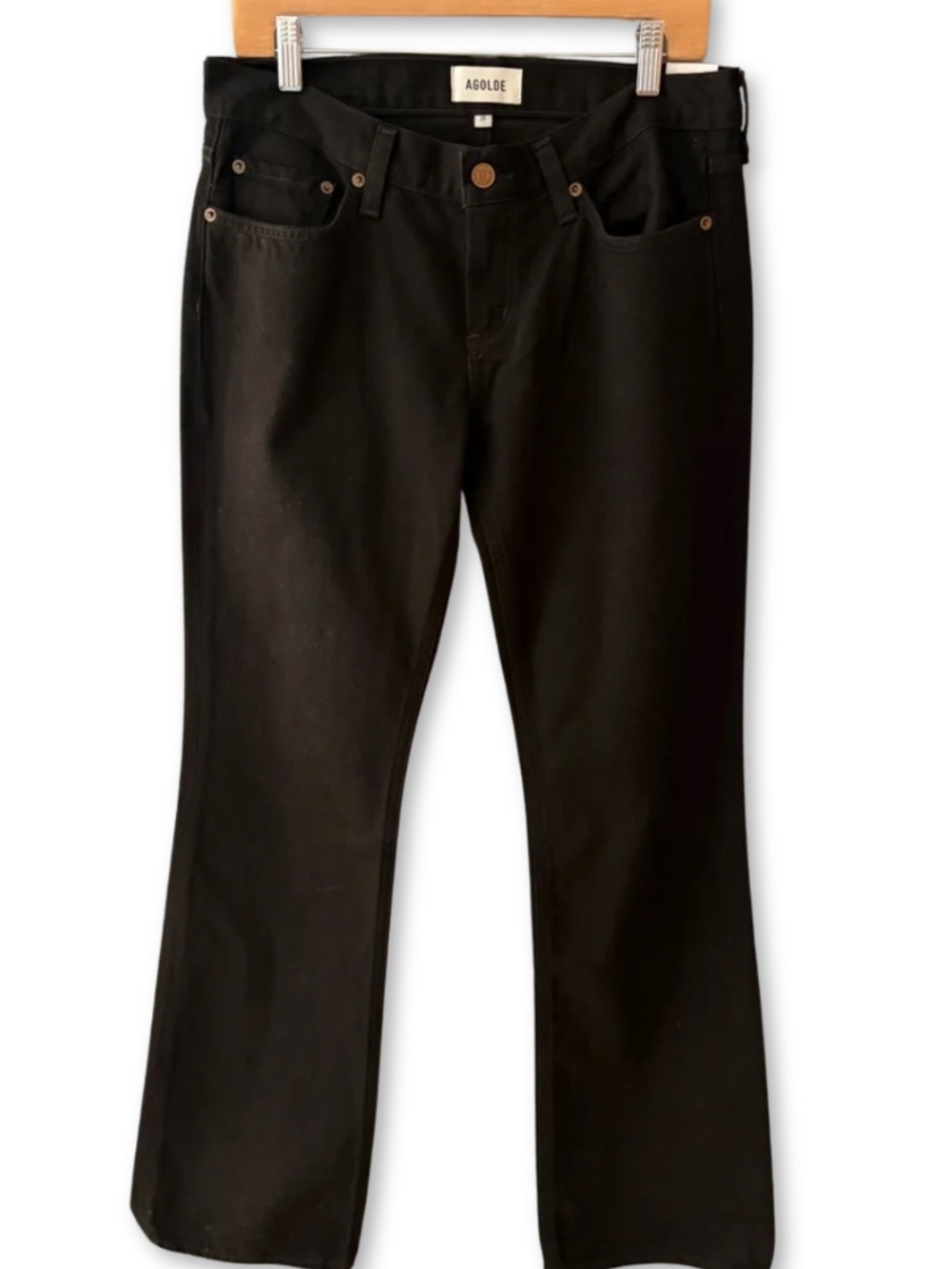 NEW AGOLDE Low Rise Boot Jeans - Black